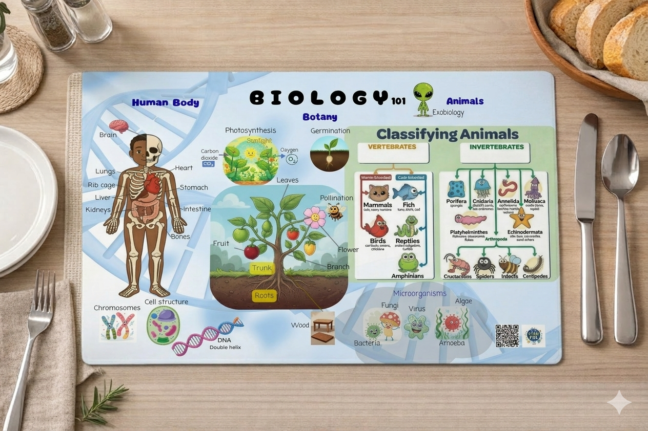 STEM Fun posters, puzzles and tablemats showcase
